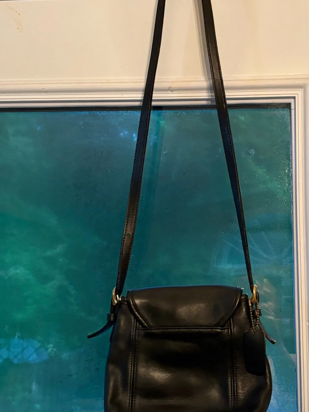 vintage 1990s Coach Soho small flap crossbody bag leather